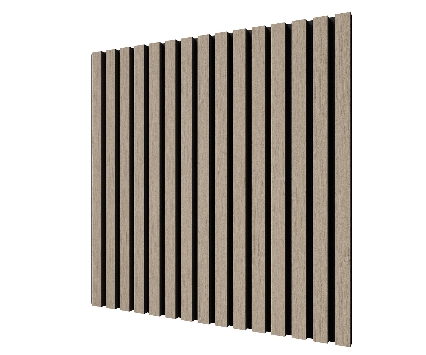 МДФ стеновая панель акустическая Cosca Decor Монако Дуб Латте Бежевый черный войлок 600×600×21